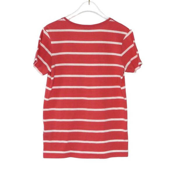 Ralph Lauren Red & White Striped Blouse Small Preppy Retro Classic - Picture 2 of 5